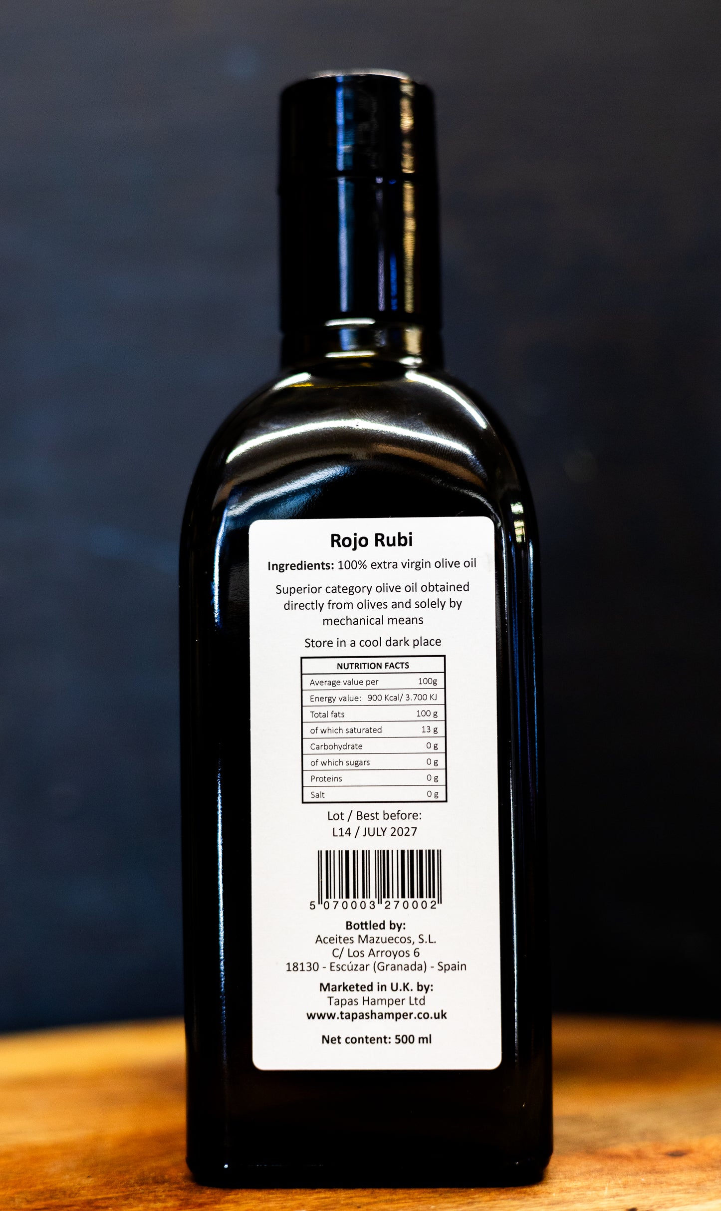 Rojo Rubi Extra Virgin Olive Oil 500ml