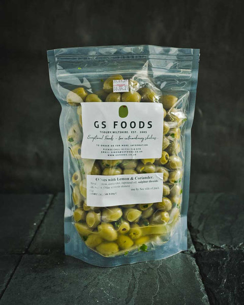 Lemon & Coriander Olives - 1kg Pack