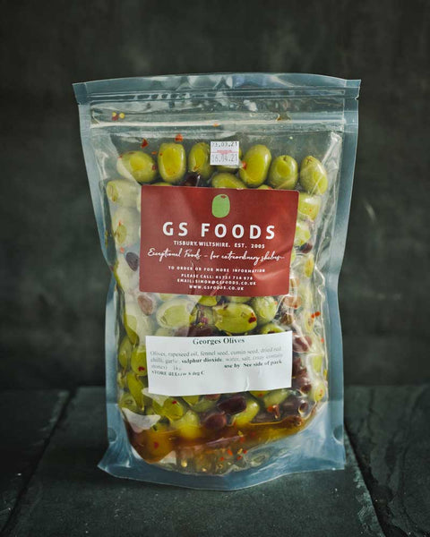 Georges (fennel seed, cumin & chilli) Olives - 1kg Pack